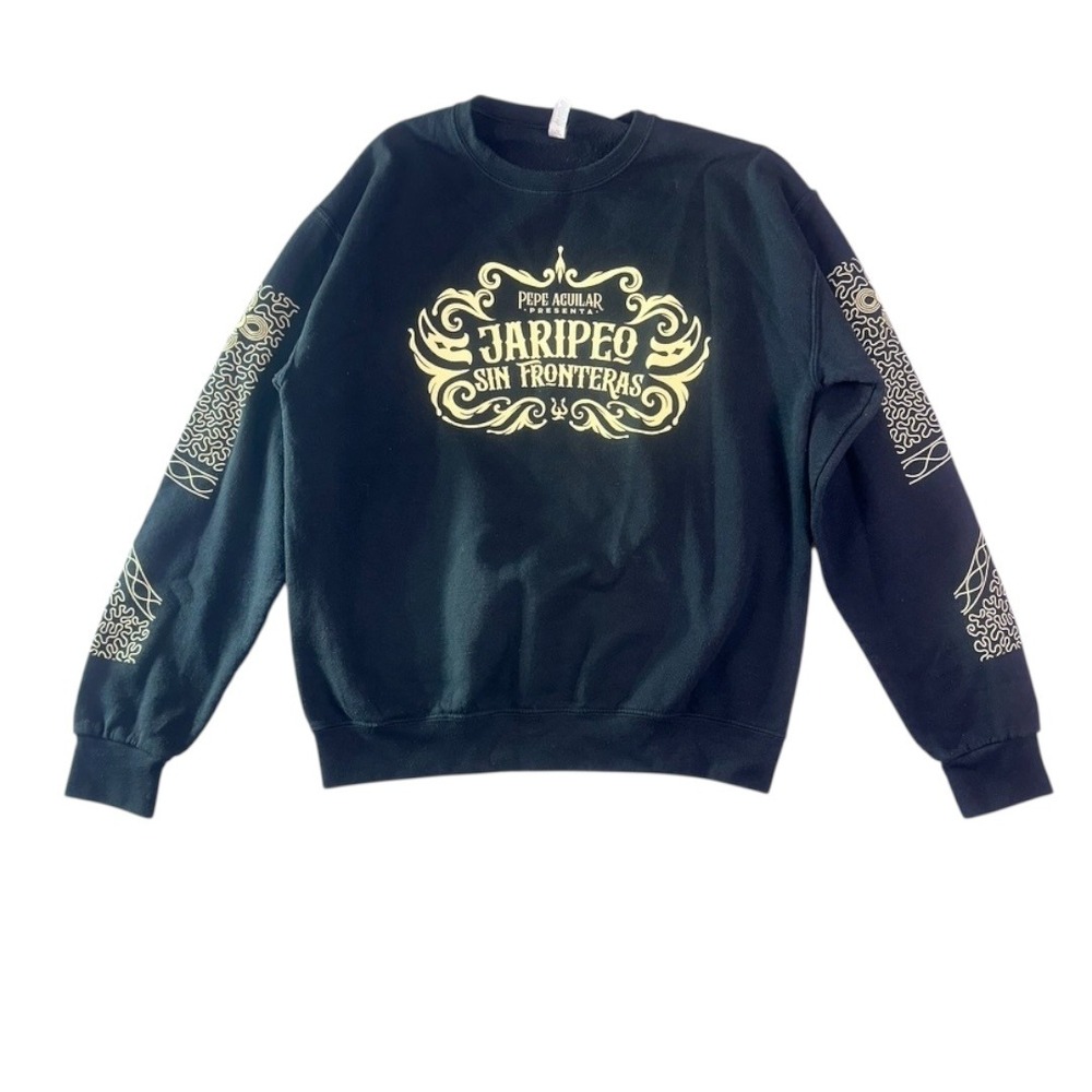 Pepe Aguilar Jaripeo Sin Fronteras Graphic Sweatshirt‎ Black M